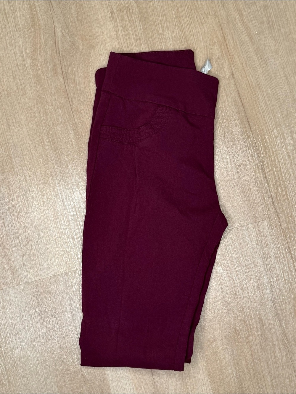 Burgundy Leggings - Deep Wine Color